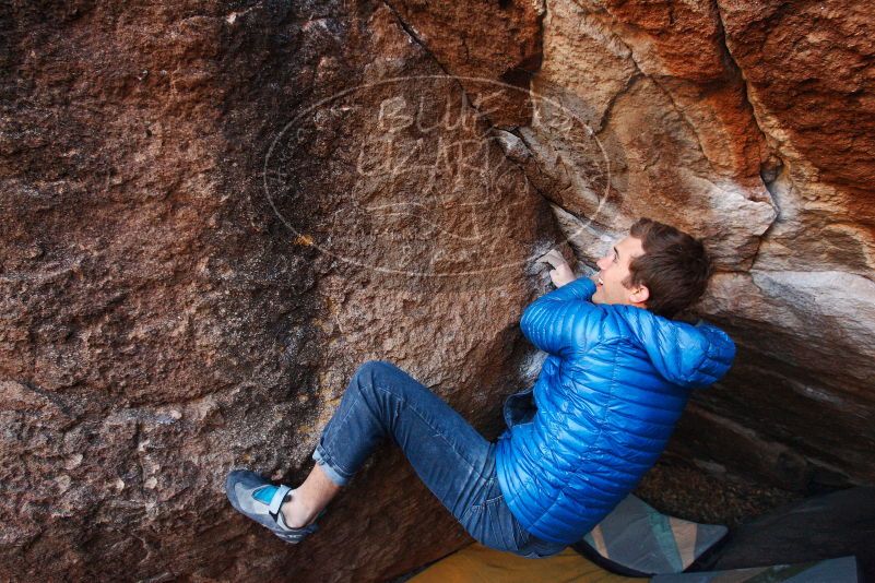 Bouldering in Hueco Tanks on 12/01/2018 with Blue Lizard Climbing and Yoga

Filename: SRM_20181201_1711310.jpg
Aperture: f/5.0
Shutter Speed: 1/200
Body: Canon EOS-1D Mark II
Lens: Canon EF 16-35mm f/2.8 L