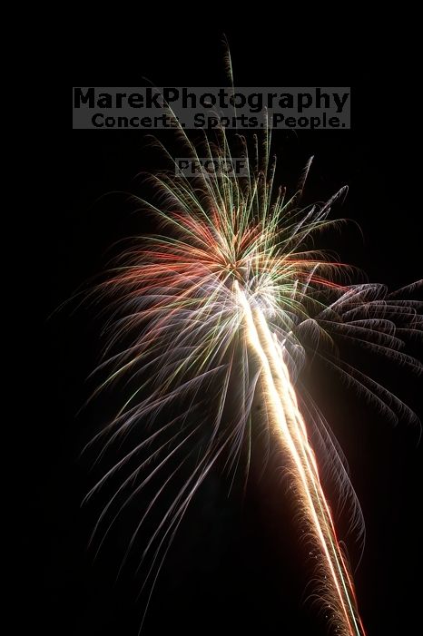 Independence day fireworks, outside of Austin, TX.

Filename: SRM_20060704_211236_8.jpg
Aperture: f/18.0
Shutter Speed: 8/1
Body: Canon EOS 20D
Lens: Canon EF-S 18-55mm f/3.5-5.6
