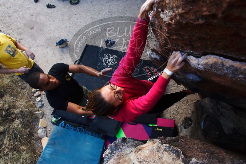 Bouldering in Hueco Tanks on 12/02/2018 with Blue Lizard Climbing and Yoga

Filename: SRM_20181202_1100440.jpg
Aperture: f/4.5
Shutter Speed: 1/250
Body: Canon EOS-1D Mark II
Lens: Canon EF 16-35mm f/2.8 L