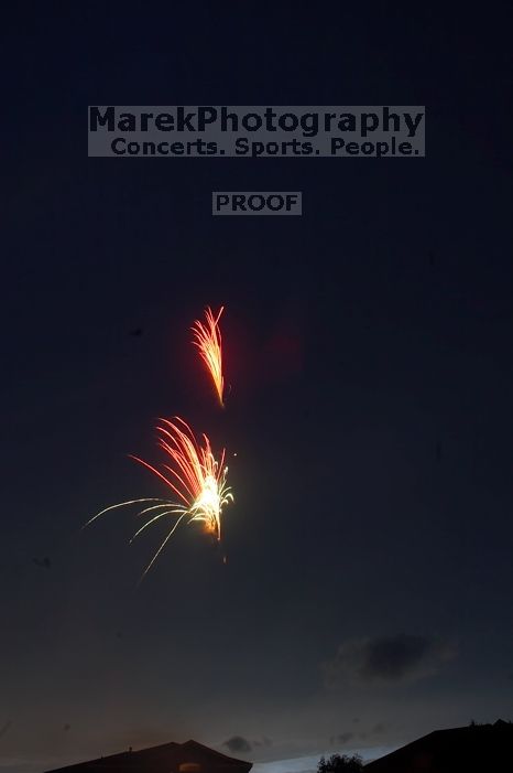 Independence day fireworks, outside of Austin, TX.

Filename: SRM_20060704_205928_5.jpg
Aperture: f/18.0
Shutter Speed: 8/1
Body: Canon EOS 20D
Lens: Canon EF-S 18-55mm f/3.5-5.6