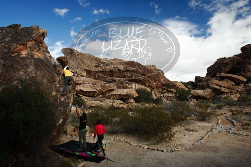 Bouldering in Hueco Tanks on 12/02/2018 with Blue Lizard Climbing and Yoga

Filename: SRM_20181202_1108590.jpg
Aperture: f/6.3
Shutter Speed: 1/250
Body: Canon EOS-1D Mark II
Lens: Canon EF 16-35mm f/2.8 L