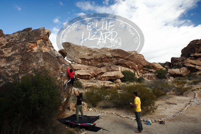Bouldering in Hueco Tanks on 12/02/2018 with Blue Lizard Climbing and Yoga

Filename: SRM_20181202_1110480.jpg
Aperture: f/5.6
Shutter Speed: 1/250
Body: Canon EOS-1D Mark II
Lens: Canon EF 16-35mm f/2.8 L