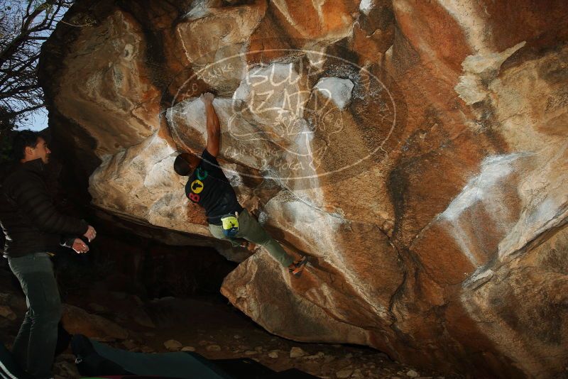 Bouldering in Hueco Tanks on 12/02/2018 with Blue Lizard Climbing and Yoga

Filename: SRM_20181202_1613200.jpg
Aperture: f/7.1
Shutter Speed: 1/250
Body: Canon EOS-1D Mark II
Lens: Canon EF 16-35mm f/2.8 L