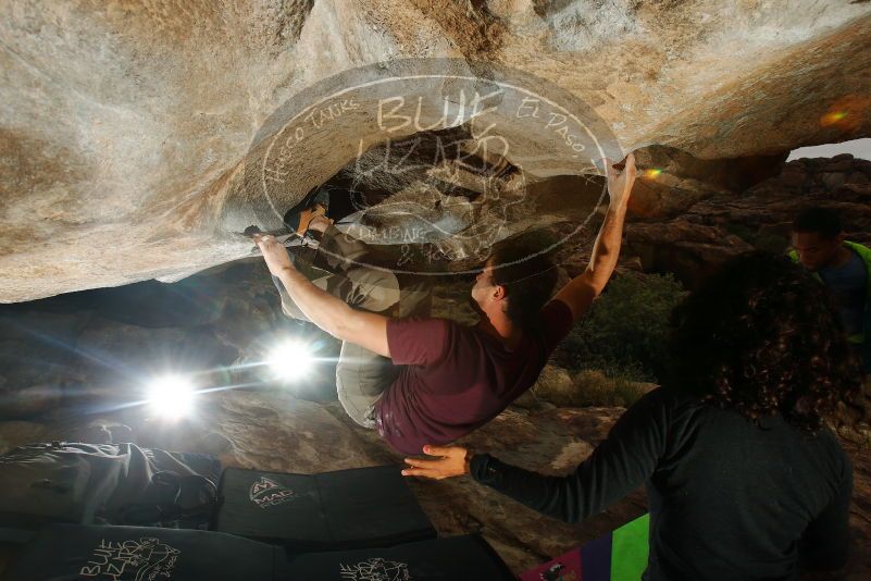 Bouldering in Hueco Tanks on 12/08/2018 with Blue Lizard Climbing and Yoga

Filename: SRM_20181208_1121030.jpg
Aperture: f/8.0
Shutter Speed: 1/250
Body: Canon EOS-1D Mark II
Lens: Canon EF 16-35mm f/2.8 L