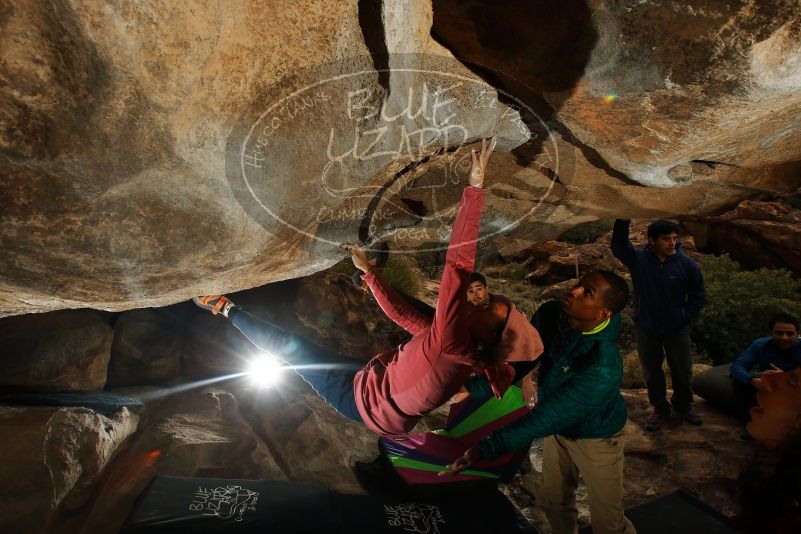 Bouldering in Hueco Tanks on 12/08/2018 with Blue Lizard Climbing and Yoga

Filename: SRM_20181208_1207250.jpg
Aperture: f/8.0
Shutter Speed: 1/250
Body: Canon EOS-1D Mark II
Lens: Canon EF 16-35mm f/2.8 L