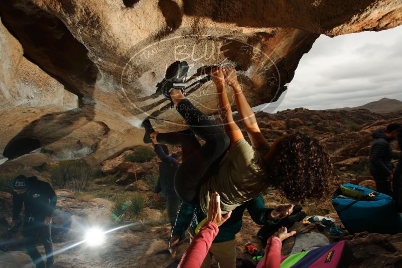 Bouldering in Hueco Tanks on 12/08/2018 with Blue Lizard Climbing and Yoga

Filename: SRM_20181208_1210050.jpg
Aperture: f/8.0
Shutter Speed: 1/250
Body: Canon EOS-1D Mark II
Lens: Canon EF 16-35mm f/2.8 L