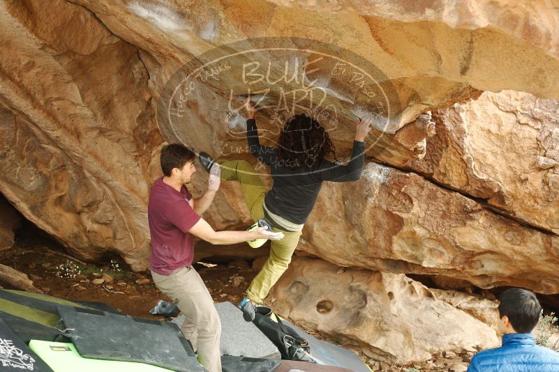 Bouldering in Hueco Tanks on 12/08/2018 with Blue Lizard Climbing and Yoga

Filename: SRM_20181208_1426530.jpg
Aperture: f/3.5
Shutter Speed: 1/250
Body: Canon EOS-1D Mark II
Lens: Canon EF 50mm f/1.8 II