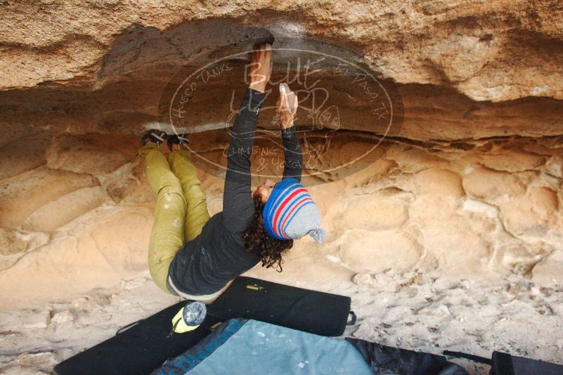 Bouldering in Hueco Tanks on 12/08/2018 with Blue Lizard Climbing and Yoga

Filename: SRM_20181208_1633060.jpg
Aperture: f/4.5
Shutter Speed: 1/250
Body: Canon EOS-1D Mark II
Lens: Canon EF 16-35mm f/2.8 L