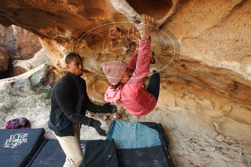 Bouldering in Hueco Tanks on 12/08/2018 with Blue Lizard Climbing and Yoga

Filename: SRM_20181208_1722470.jpg
Aperture: f/5.0
Shutter Speed: 1/200
Body: Canon EOS-1D Mark II
Lens: Canon EF 16-35mm f/2.8 L