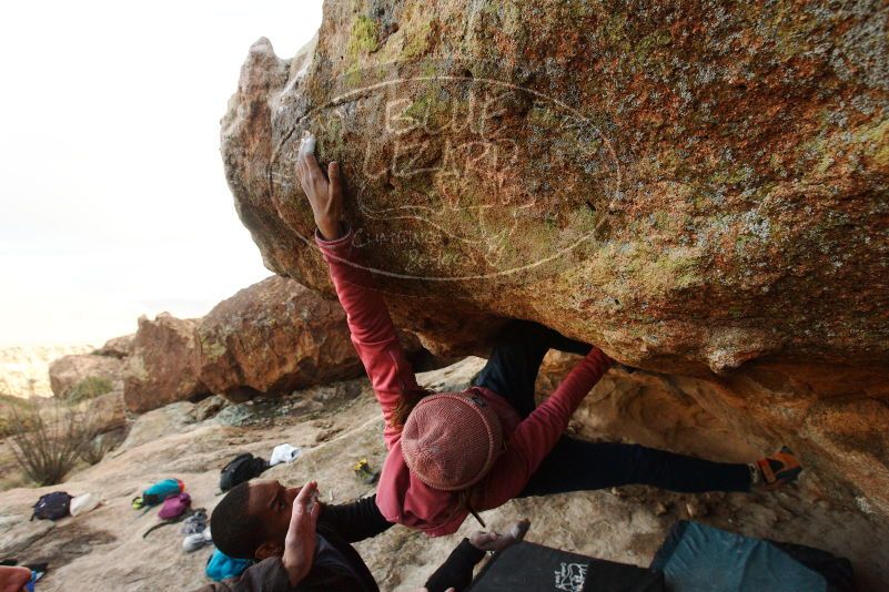 Bouldering in Hueco Tanks on 12/08/2018 with Blue Lizard Climbing and Yoga

Filename: SRM_20181208_1726320.jpg
Aperture: f/7.1
Shutter Speed: 1/250
Body: Canon EOS-1D Mark II
Lens: Canon EF 16-35mm f/2.8 L