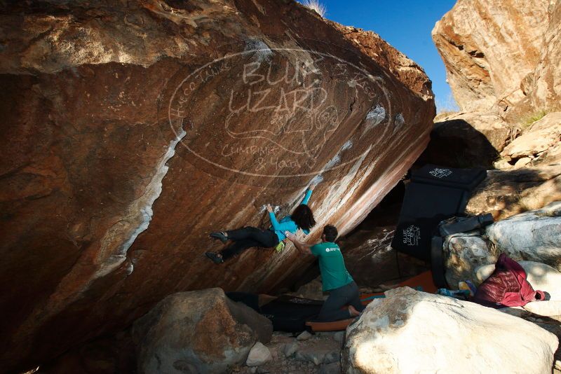 Bouldering in Hueco Tanks on 12/09/2018 with Blue Lizard Climbing and Yoga

Filename: SRM_20181209_1720300.jpg
Aperture: f/5.6
Shutter Speed: 1/250
Body: Canon EOS-1D Mark II
Lens: Canon EF 16-35mm f/2.8 L