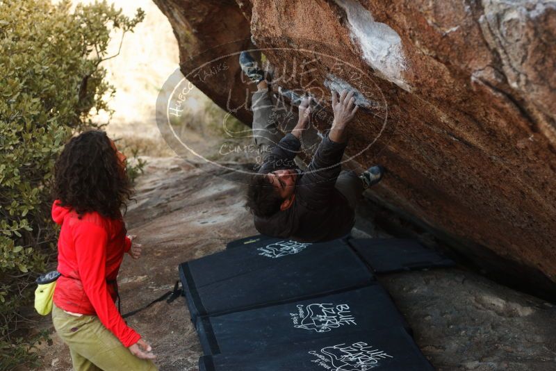 Bouldering in Hueco Tanks on 12/14/2018 with Blue Lizard Climbing and Yoga

Filename: SRM_20181214_1621501.jpg
Aperture: f/3.2
Shutter Speed: 1/250
Body: Canon EOS-1D Mark II
Lens: Canon EF 50mm f/1.8 II