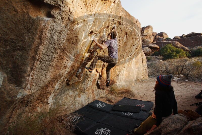 Bouldering in Hueco Tanks on 12/14/2018 with Blue Lizard Climbing and Yoga

Filename: SRM_20181214_1742200.jpg
Aperture: f/4.0
Shutter Speed: 1/250
Body: Canon EOS-1D Mark II
Lens: Canon EF 16-35mm f/2.8 L