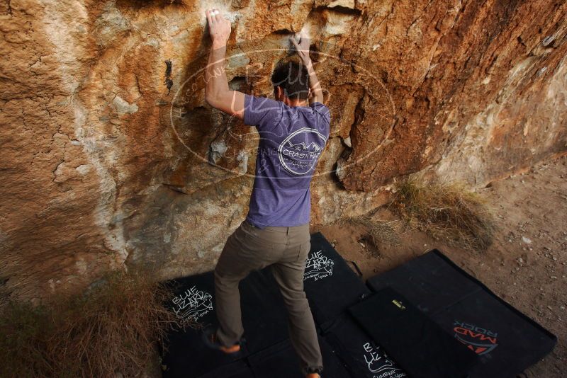 Bouldering in Hueco Tanks on 12/14/2018 with Blue Lizard Climbing and Yoga

Filename: SRM_20181214_1745241.jpg
Aperture: f/4.5
Shutter Speed: 1/200
Body: Canon EOS-1D Mark II
Lens: Canon EF 16-35mm f/2.8 L