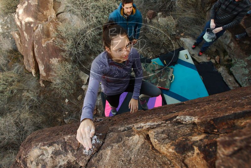 Bouldering in Hueco Tanks on 12/21/2018 with Blue Lizard Climbing and Yoga

Filename: SRM_20181221_1144290.jpg
Aperture: f/6.3
Shutter Speed: 1/200
Body: Canon EOS-1D Mark II
Lens: Canon EF 16-35mm f/2.8 L