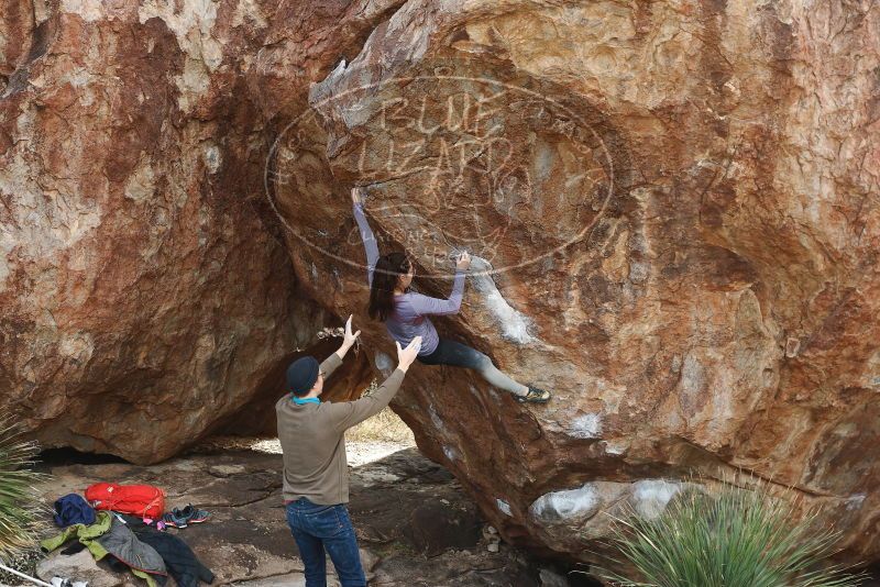 Bouldering in Hueco Tanks on 12/21/2018 with Blue Lizard Climbing and Yoga

Filename: SRM_20181221_1218200.jpg
Aperture: f/5.0
Shutter Speed: 1/320
Body: Canon EOS-1D Mark II
Lens: Canon EF 50mm f/1.8 II