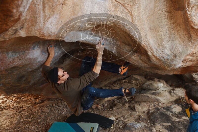Bouldering in Hueco Tanks on 12/21/2018 with Blue Lizard Climbing and Yoga

Filename: SRM_20181221_1318450.jpg
Aperture: f/2.8
Shutter Speed: 1/250
Body: Canon EOS-1D Mark II
Lens: Canon EF 50mm f/1.8 II