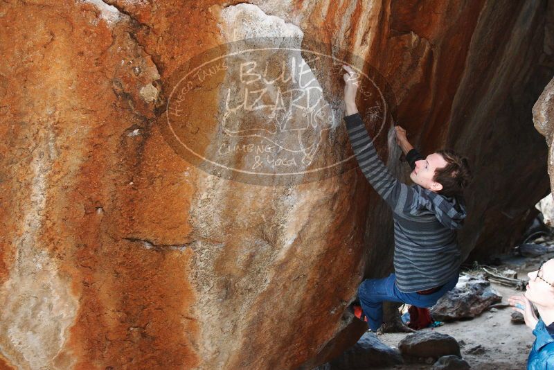 Bouldering in Hueco Tanks on 12/21/2018 with Blue Lizard Climbing and Yoga

Filename: SRM_20181221_1502180.jpg
Aperture: f/5.0
Shutter Speed: 1/250
Body: Canon EOS-1D Mark II
Lens: Canon EF 16-35mm f/2.8 L