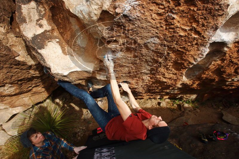 Bouldering in Hueco Tanks on 12/21/2018 with Blue Lizard Climbing and Yoga

Filename: SRM_20181221_1508410.jpg
Aperture: f/7.1
Shutter Speed: 1/250
Body: Canon EOS-1D Mark II
Lens: Canon EF 16-35mm f/2.8 L