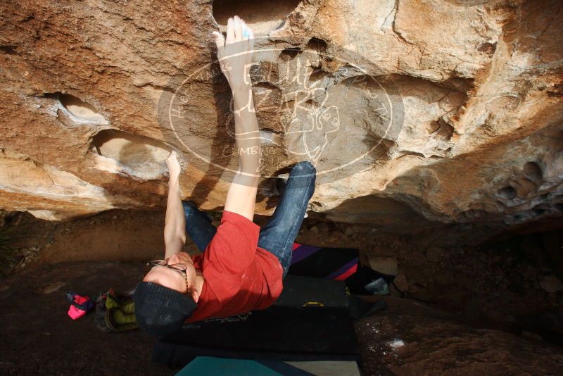 Bouldering in Hueco Tanks on 12/21/2018 with Blue Lizard Climbing and Yoga

Filename: SRM_20181221_1525060.jpg
Aperture: f/13.0
Shutter Speed: 1/320
Body: Canon EOS-1D Mark II
Lens: Canon EF 16-35mm f/2.8 L