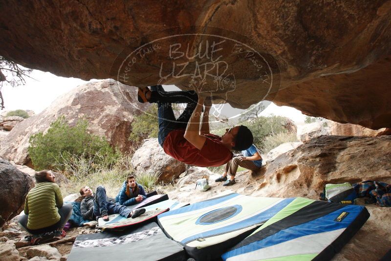 Bouldering in Hueco Tanks on 12/21/2018 with Blue Lizard Climbing and Yoga

Filename: SRM_20181221_1621360.jpg
Aperture: f/5.6
Shutter Speed: 1/250
Body: Canon EOS-1D Mark II
Lens: Canon EF 16-35mm f/2.8 L