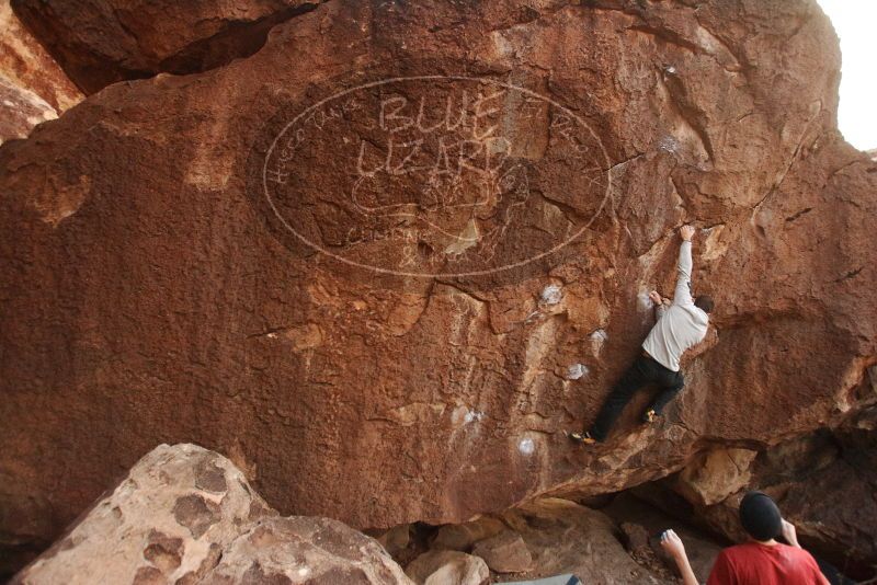 Bouldering in Hueco Tanks on 12/21/2018 with Blue Lizard Climbing and Yoga

Filename: SRM_20181221_1750030.jpg
Aperture: f/3.2
Shutter Speed: 1/250
Body: Canon EOS-1D Mark II
Lens: Canon EF 16-35mm f/2.8 L