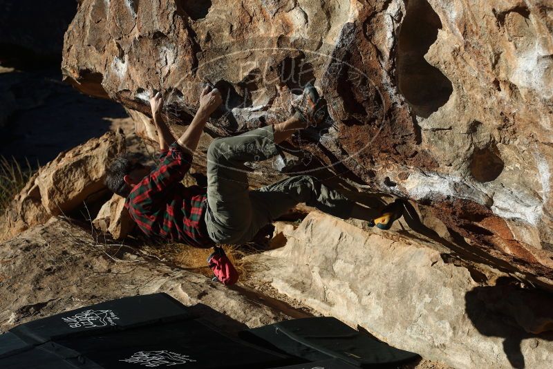 Bouldering in Hueco Tanks on 12/22/2018 with Blue Lizard Climbing and Yoga

Filename: SRM_20181222_1006070.jpg
Aperture: f/4.0
Shutter Speed: 1/800
Body: Canon EOS-1D Mark II
Lens: Canon EF 50mm f/1.8 II