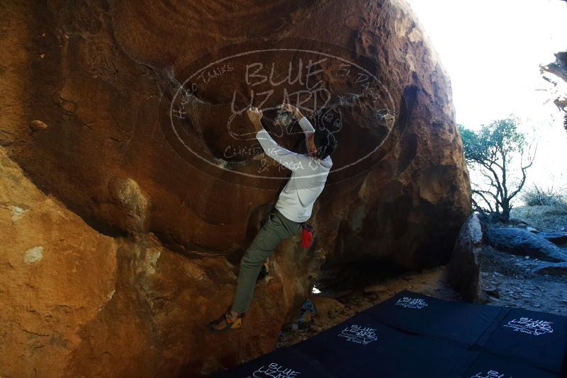 Bouldering in Hueco Tanks on 12/22/2018 with Blue Lizard Climbing and Yoga

Filename: SRM_20181222_1444100.jpg
Aperture: f/4.0
Shutter Speed: 1/250
Body: Canon EOS-1D Mark II
Lens: Canon EF 16-35mm f/2.8 L