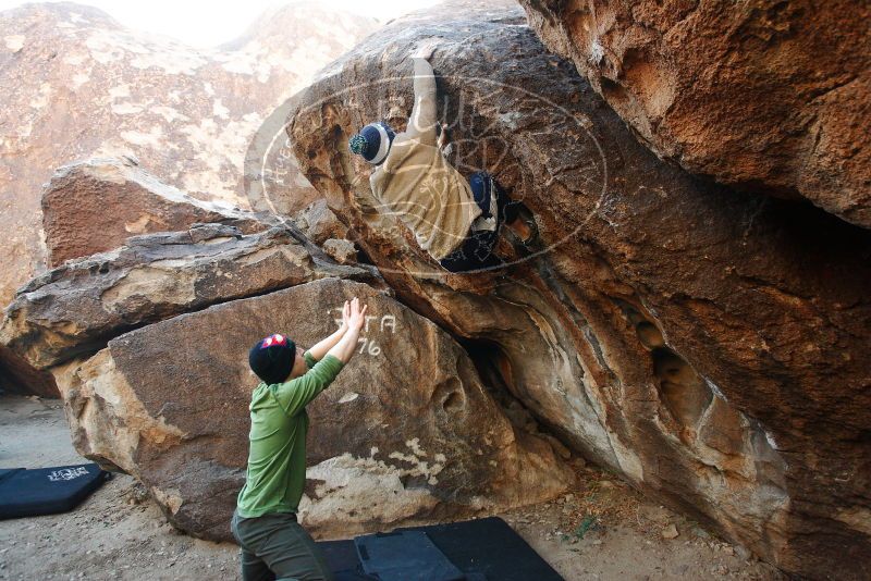 Bouldering in Hueco Tanks on 12/23/2018 with Blue Lizard Climbing and Yoga

Filename: SRM_20181223_1038160.jpg
Aperture: f/4.0
Shutter Speed: 1/250
Body: Canon EOS-1D Mark II
Lens: Canon EF 16-35mm f/2.8 L