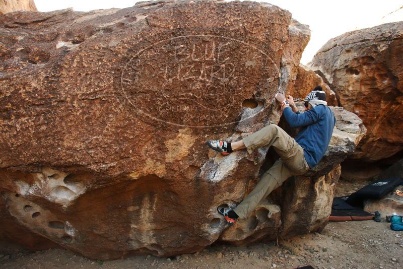Bouldering in Hueco Tanks on 12/23/2018 with Blue Lizard Climbing and Yoga

Filename: SRM_20181223_1039140.jpg
Aperture: f/4.0
Shutter Speed: 1/400
Body: Canon EOS-1D Mark II
Lens: Canon EF 16-35mm f/2.8 L