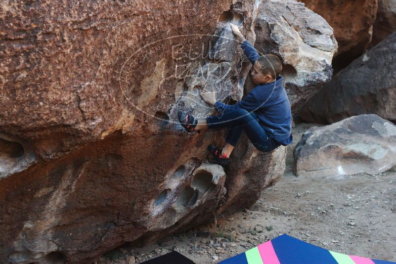 Bouldering in Hueco Tanks on 12/24/2018 with Blue Lizard Climbing and Yoga

Filename: SRM_20181224_1019140.jpg
Aperture: f/4.0
Shutter Speed: 1/250
Body: Canon EOS-1D Mark II
Lens: Canon EF 50mm f/1.8 II