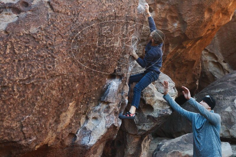 Bouldering in Hueco Tanks on 12/24/2018 with Blue Lizard Climbing and Yoga

Filename: SRM_20181224_1019250.jpg
Aperture: f/4.0
Shutter Speed: 1/320
Body: Canon EOS-1D Mark II
Lens: Canon EF 50mm f/1.8 II