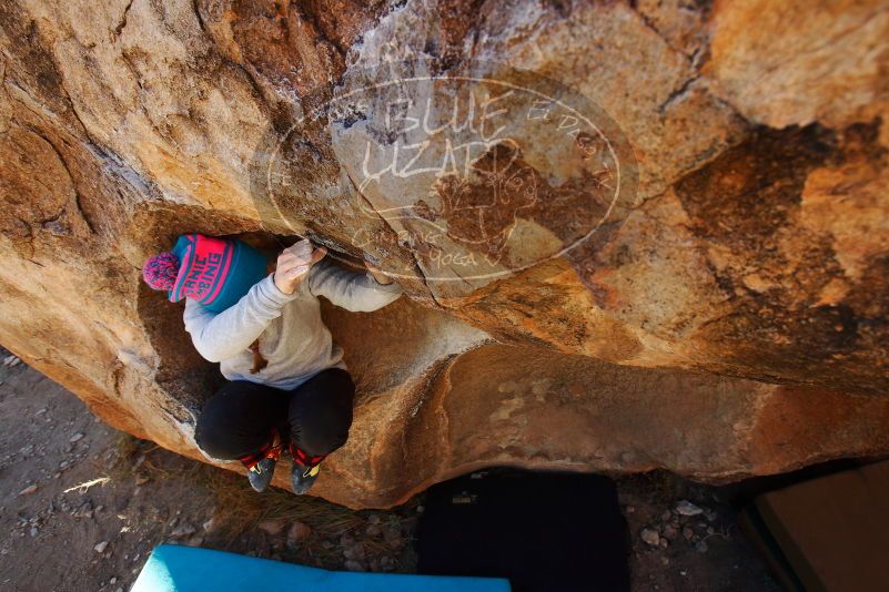 Bouldering in Hueco Tanks on 12/24/2018 with Blue Lizard Climbing and Yoga

Filename: SRM_20181224_1141260.jpg
Aperture: f/5.6
Shutter Speed: 1/250
Body: Canon EOS-1D Mark II
Lens: Canon EF 16-35mm f/2.8 L