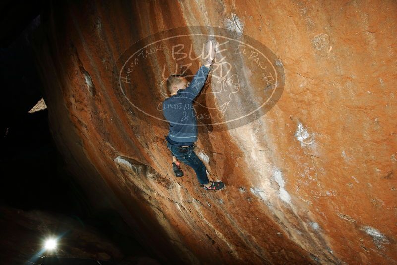 Bouldering in Hueco Tanks on 12/24/2018 with Blue Lizard Climbing and Yoga

Filename: SRM_20181224_1347200.jpg
Aperture: f/8.0
Shutter Speed: 1/250
Body: Canon EOS-1D Mark II
Lens: Canon EF 16-35mm f/2.8 L