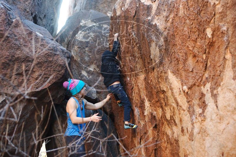 Bouldering in Hueco Tanks on 12/24/2018 with Blue Lizard Climbing and Yoga

Filename: SRM_20181224_1634280.jpg
Aperture: f/2.8
Shutter Speed: 1/200
Body: Canon EOS-1D Mark II
Lens: Canon EF 50mm f/1.8 II