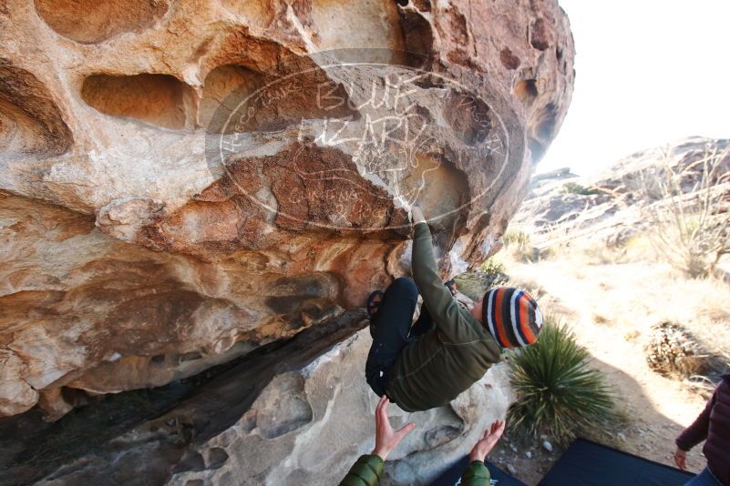 Bouldering in Hueco Tanks on 12/30/2018 with Blue Lizard Climbing and Yoga

Filename: SRM_20181230_1030350.jpg
Aperture: f/5.6
Shutter Speed: 1/200
Body: Canon EOS-1D Mark II
Lens: Canon EF 16-35mm f/2.8 L