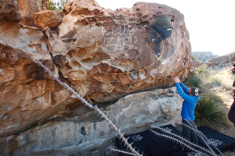 Bouldering in Hueco Tanks on 12/30/2018 with Blue Lizard Climbing and Yoga

Filename: SRM_20181230_1035460.jpg
Aperture: f/6.3
Shutter Speed: 1/200
Body: Canon EOS-1D Mark II
Lens: Canon EF 16-35mm f/2.8 L