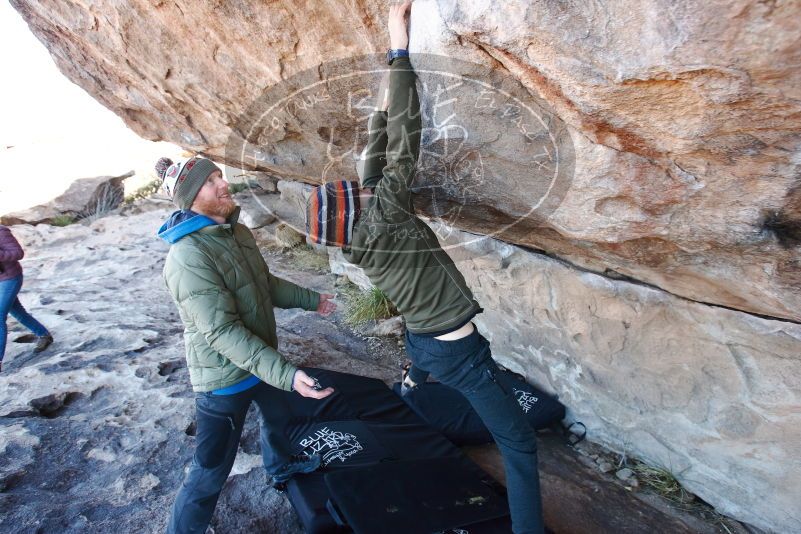 Bouldering in Hueco Tanks on 12/30/2018 with Blue Lizard Climbing and Yoga

Filename: SRM_20181230_1100360.jpg
Aperture: f/4.5
Shutter Speed: 1/200
Body: Canon EOS-1D Mark II
Lens: Canon EF 16-35mm f/2.8 L