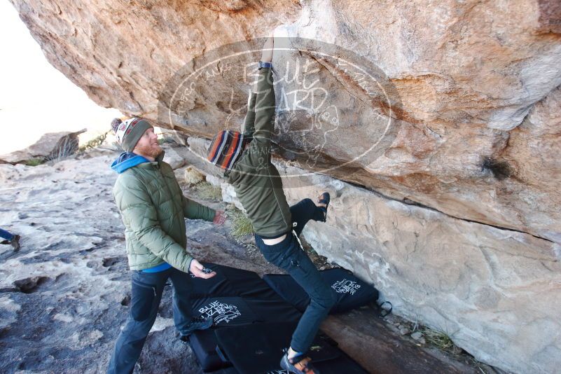 Bouldering in Hueco Tanks on 12/30/2018 with Blue Lizard Climbing and Yoga

Filename: SRM_20181230_1100361.jpg
Aperture: f/4.5
Shutter Speed: 1/200
Body: Canon EOS-1D Mark II
Lens: Canon EF 16-35mm f/2.8 L