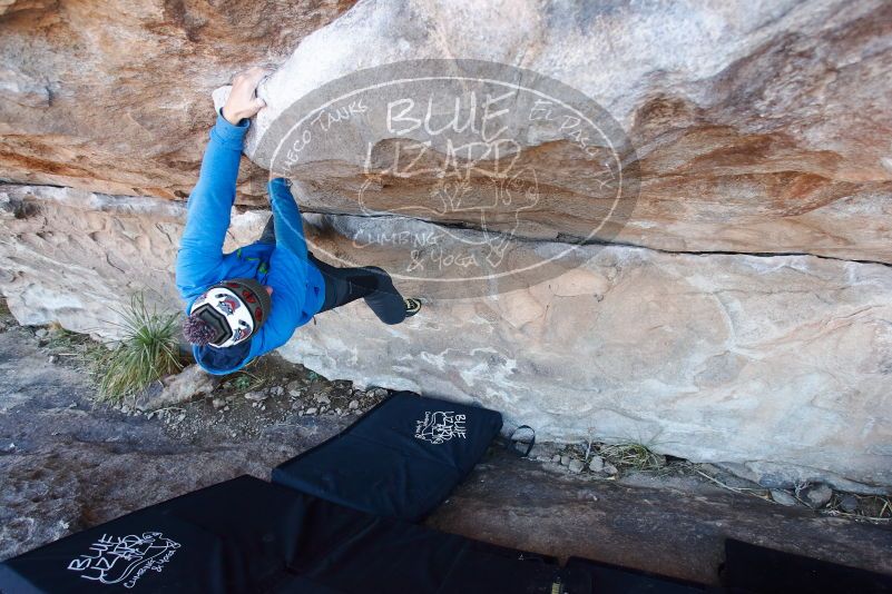 Bouldering in Hueco Tanks on 12/30/2018 with Blue Lizard Climbing and Yoga

Filename: SRM_20181230_1110370.jpg
Aperture: f/4.5
Shutter Speed: 1/200
Body: Canon EOS-1D Mark II
Lens: Canon EF 16-35mm f/2.8 L