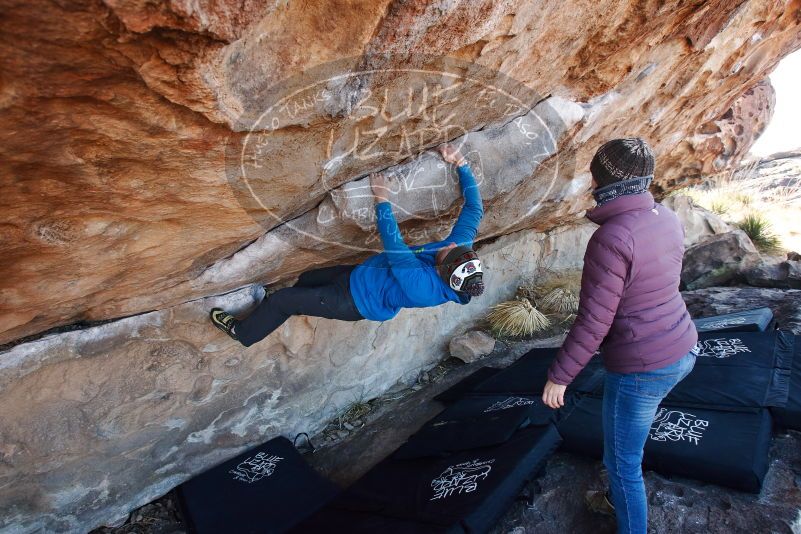 Bouldering in Hueco Tanks on 12/30/2018 with Blue Lizard Climbing and Yoga

Filename: SRM_20181230_1116300.jpg
Aperture: f/5.0
Shutter Speed: 1/250
Body: Canon EOS-1D Mark II
Lens: Canon EF 16-35mm f/2.8 L