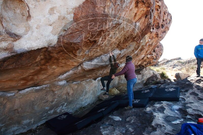 Bouldering in Hueco Tanks on 12/30/2018 with Blue Lizard Climbing and Yoga

Filename: SRM_20181230_1118340.jpg
Aperture: f/7.1
Shutter Speed: 1/250
Body: Canon EOS-1D Mark II
Lens: Canon EF 16-35mm f/2.8 L