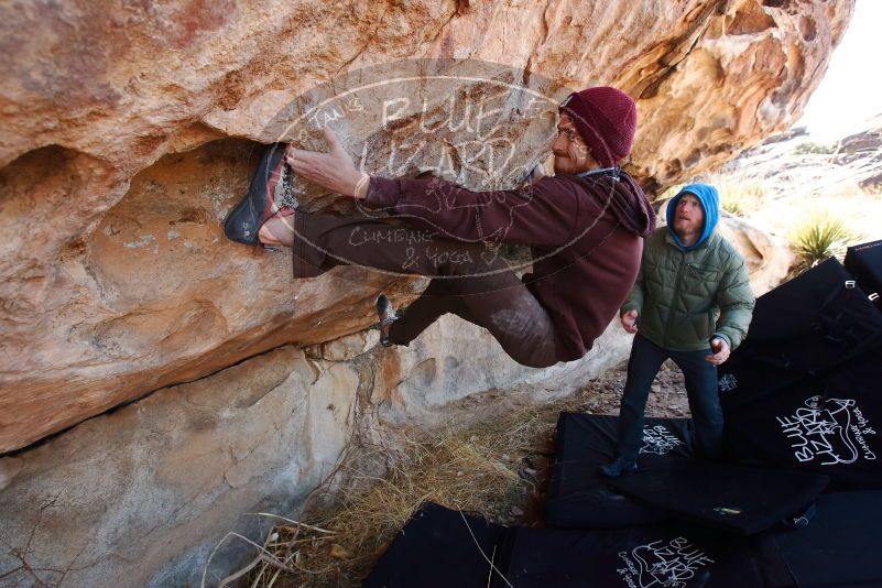 Bouldering in Hueco Tanks on 12/30/2018 with Blue Lizard Climbing and Yoga

Filename: SRM_20181230_1235200.jpg
Aperture: f/4.5
Shutter Speed: 1/250
Body: Canon EOS-1D Mark II
Lens: Canon EF 16-35mm f/2.8 L