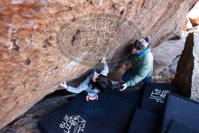 Bouldering in Hueco Tanks on 12/30/2018 with Blue Lizard Climbing and Yoga

Filename: SRM_20181230_1355370.jpg
Aperture: f/3.5
Shutter Speed: 1/250
Body: Canon EOS-1D Mark II
Lens: Canon EF 16-35mm f/2.8 L