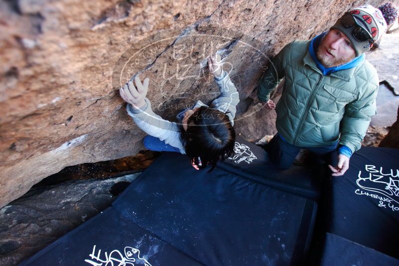 Bouldering in Hueco Tanks on 12/30/2018 with Blue Lizard Climbing and Yoga

Filename: SRM_20181230_1359260.jpg
Aperture: f/2.8
Shutter Speed: 1/250
Body: Canon EOS-1D Mark II
Lens: Canon EF 16-35mm f/2.8 L