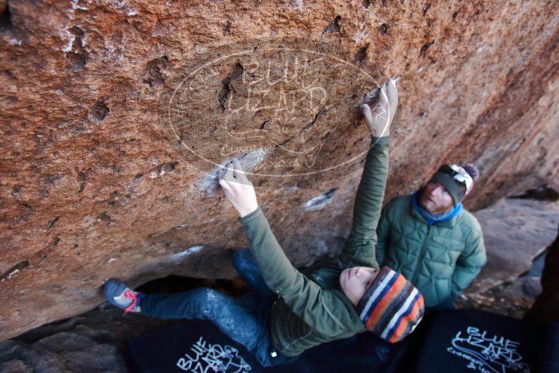 Bouldering in Hueco Tanks on 12/30/2018 with Blue Lizard Climbing and Yoga

Filename: SRM_20181230_1441310.jpg
Aperture: f/4.0
Shutter Speed: 1/250
Body: Canon EOS-1D Mark II
Lens: Canon EF 16-35mm f/2.8 L