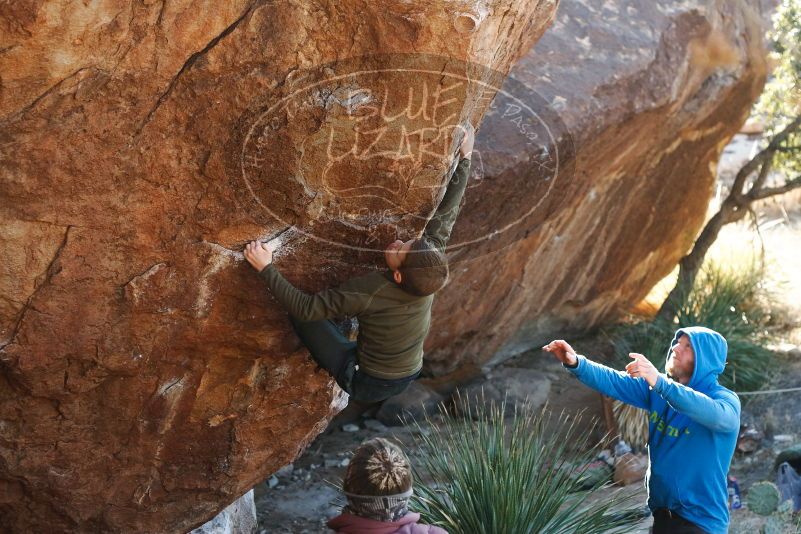 Bouldering in Hueco Tanks on 12/30/2018 with Blue Lizard Climbing and Yoga

Filename: SRM_20181230_1527110.jpg
Aperture: f/3.5
Shutter Speed: 1/400
Body: Canon EOS-1D Mark II
Lens: Canon EF 50mm f/1.8 II