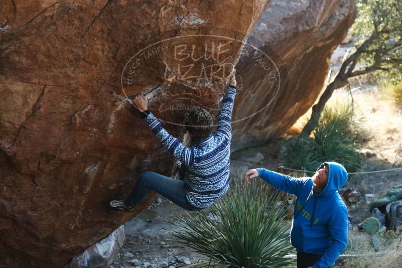 Bouldering in Hueco Tanks on 12/30/2018 with Blue Lizard Climbing and Yoga

Filename: SRM_20181230_1529530.jpg
Aperture: f/4.0
Shutter Speed: 1/400
Body: Canon EOS-1D Mark II
Lens: Canon EF 50mm f/1.8 II
