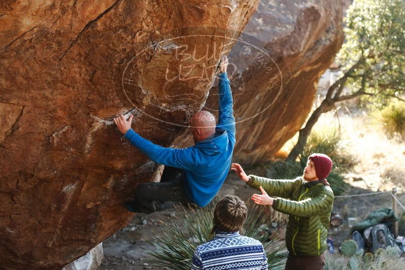 Bouldering in Hueco Tanks on 12/30/2018 with Blue Lizard Climbing and Yoga

Filename: SRM_20181230_1541460.jpg
Aperture: f/3.5
Shutter Speed: 1/320
Body: Canon EOS-1D Mark II
Lens: Canon EF 50mm f/1.8 II
