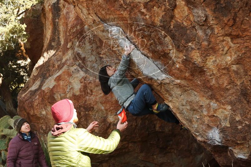 Bouldering in Hueco Tanks on 12/30/2018 with Blue Lizard Climbing and Yoga

Filename: SRM_20181230_1544380.jpg
Aperture: f/4.5
Shutter Speed: 1/320
Body: Canon EOS-1D Mark II
Lens: Canon EF 50mm f/1.8 II